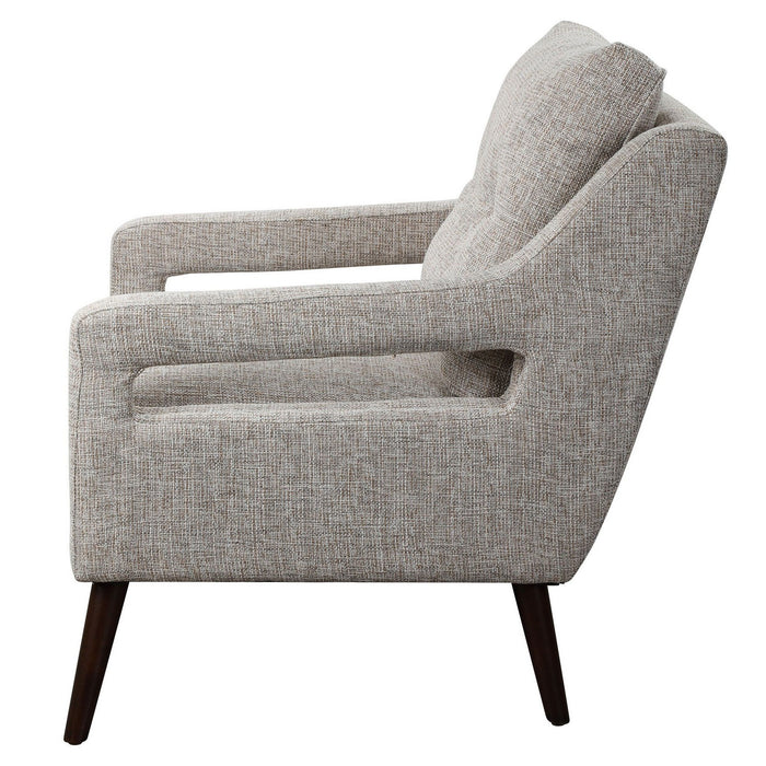 Uttermost 23570 Armchair, Dark Walnut