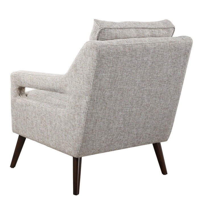 Uttermost 23570 Armchair, Dark Walnut