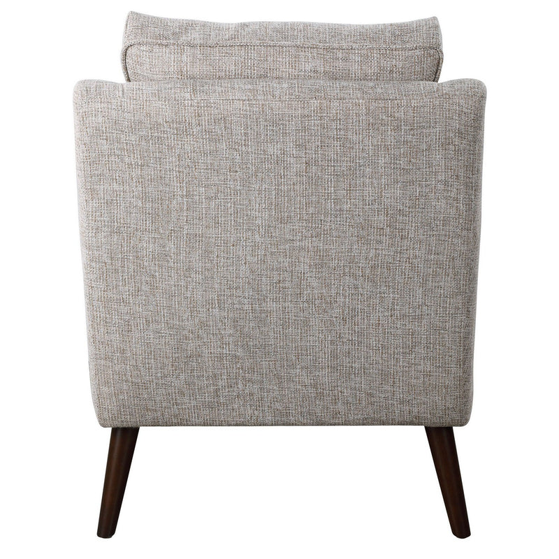 Uttermost 23570 Armchair, Dark Walnut