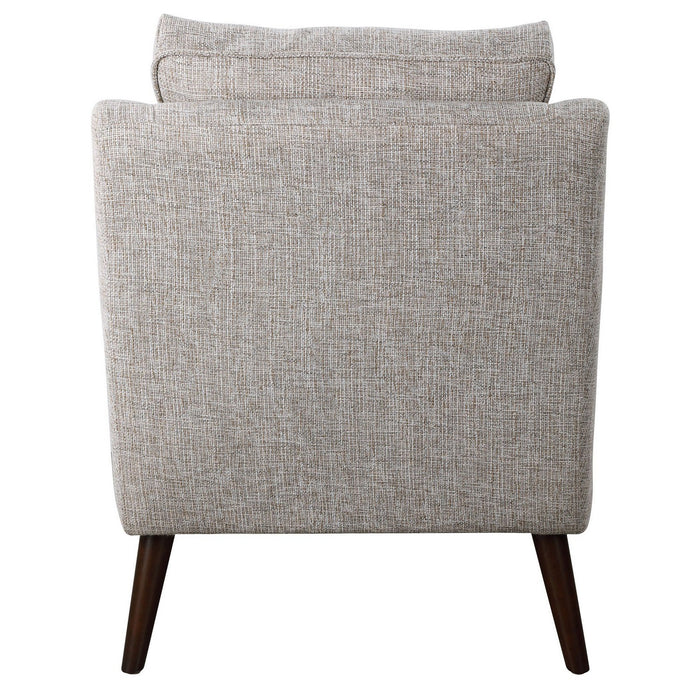 Uttermost 23570 Armchair, Dark Walnut