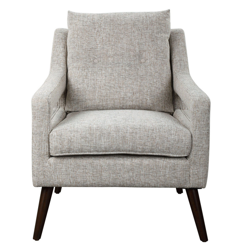 Uttermost 23570 Armchair, Dark Walnut