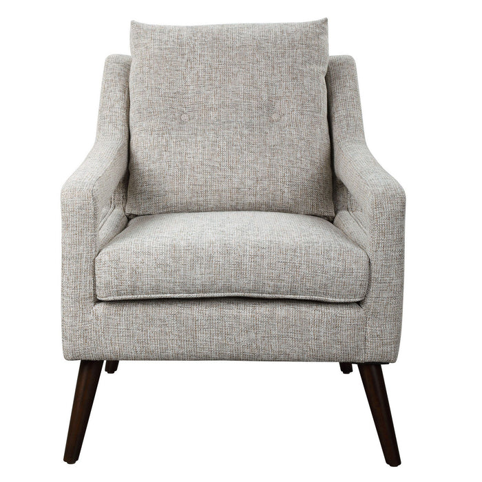 Uttermost 23570 Armchair, Dark Walnut
