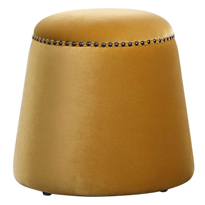 Uttermost 23573 Ottoman, Black Nickel