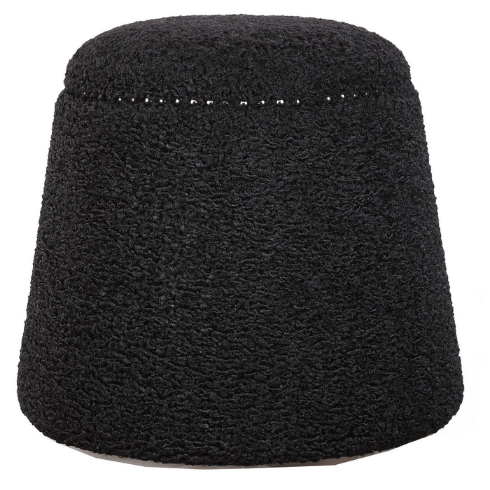 Uttermost 23575 Ottoman, Black Nickel
