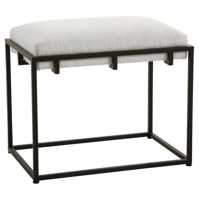 Uttermost 23580 Bench, Matte Black Iron