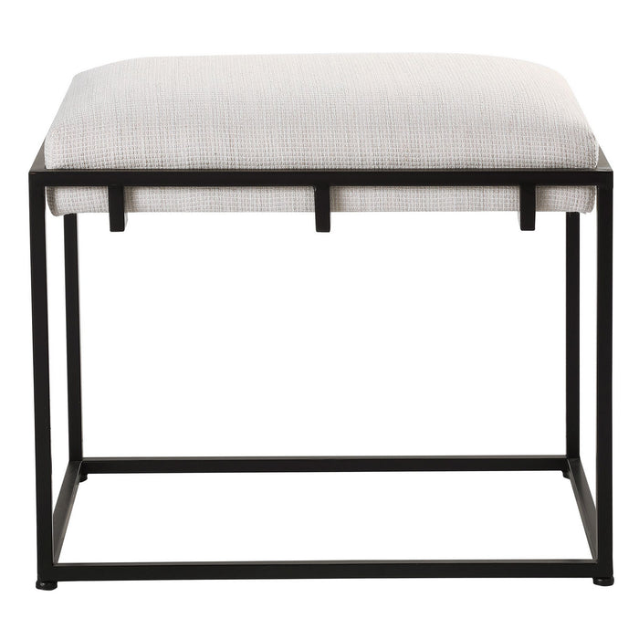 Uttermost 23580 Bench, Matte Black Iron