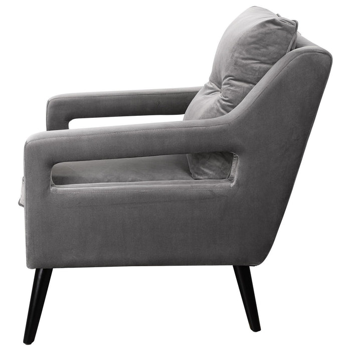 Uttermost 23583 Armchair, Matte Black