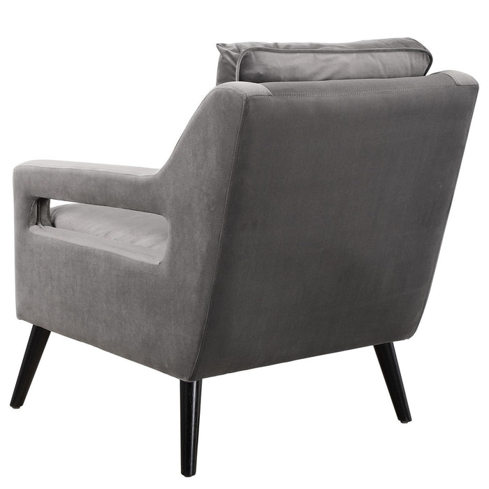 Uttermost 23583 Armchair, Matte Black