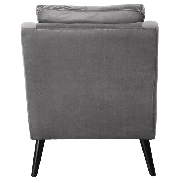 Uttermost 23583 Armchair, Matte Black