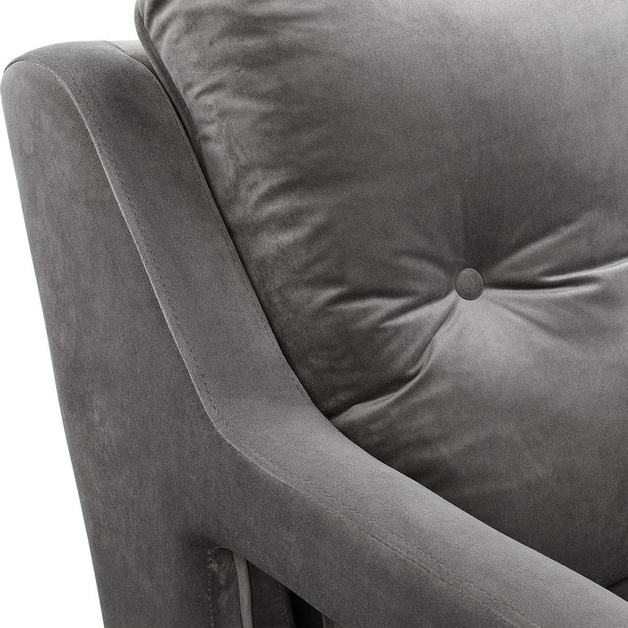 Uttermost 23583 Armchair, Matte Black