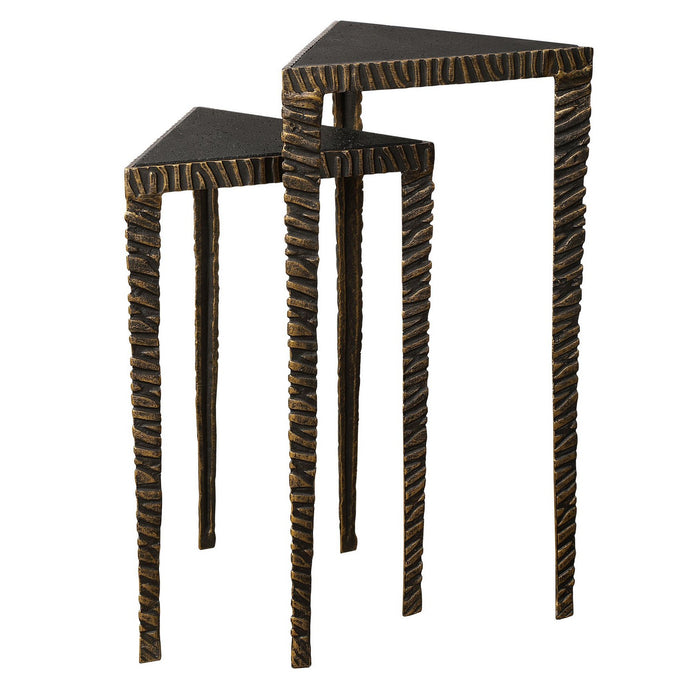 Uttermost 24977 Accent Tables, S/2, Dark Bronze