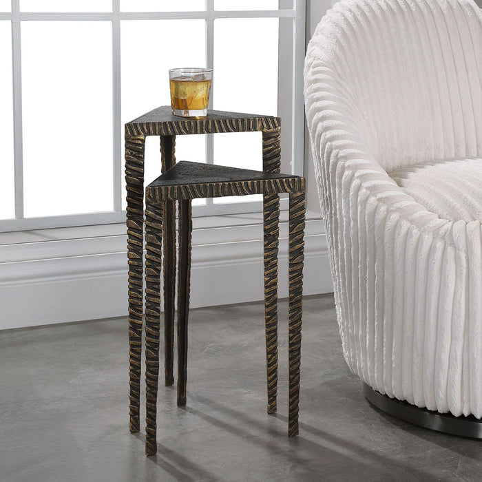 Uttermost 24977 Accent Tables, S/2, Dark Bronze