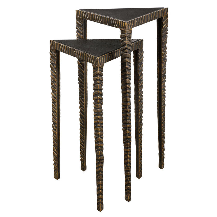 Uttermost 24977 Accent Tables, S/2, Dark Bronze