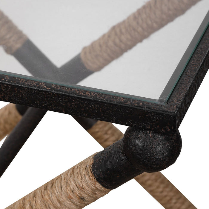 Uttermost 24983 Accent Table, Rustic Iron