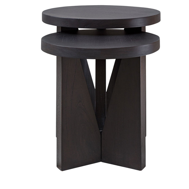 Uttermost 25467 Nesting Tables, S/2, Dark Espresso