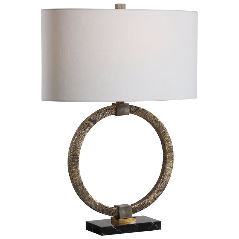Uttermost 28371-1 One Light Table Lamp, Dark Bronze