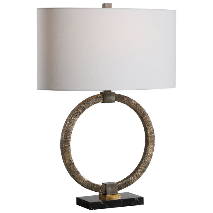 Uttermost 28371-1 One Light Table Lamp, Dark Bronze