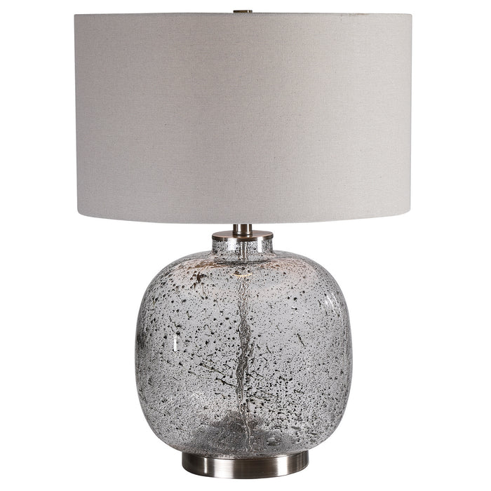 Uttermost 28389-1 One Light Table Lamp, Brushed Nickel