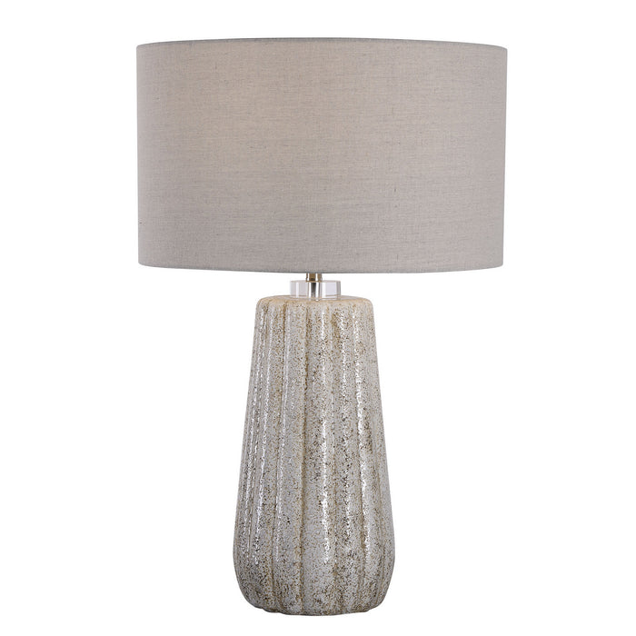 Uttermost 28391-1 One Light Table Lamp, Brushed Nickel