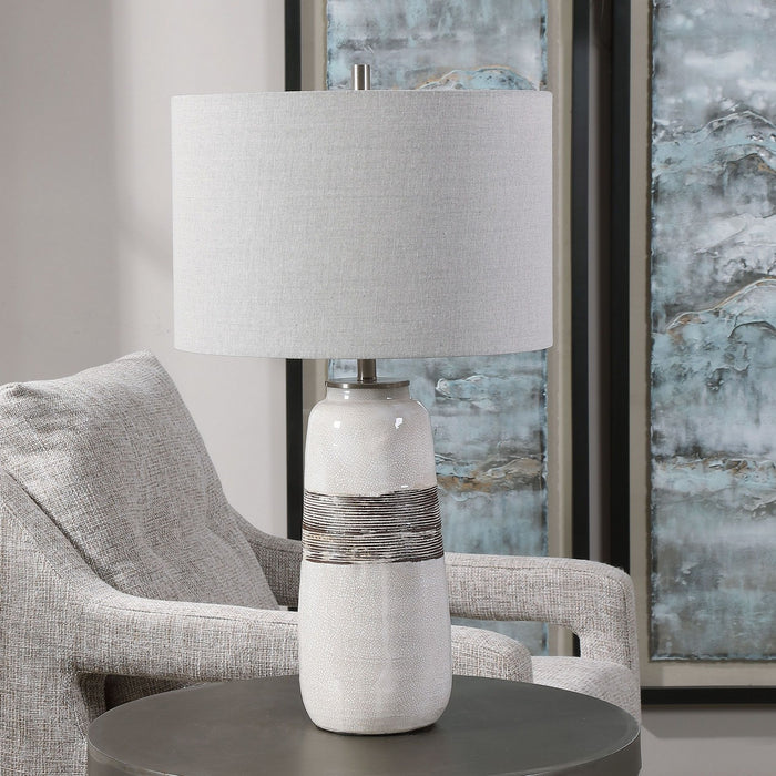 Uttermost 28392-1 One Light Table Lamp, Distressed Rust Brown