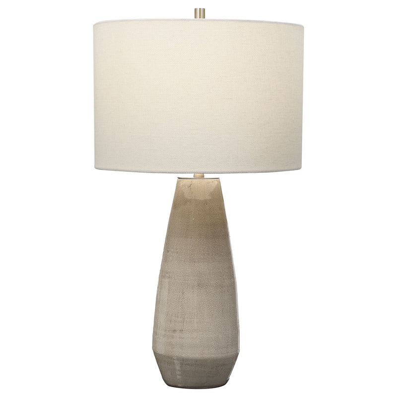 Uttermost 28394-1 One Light Table Lamp, Antique Brushed Brass