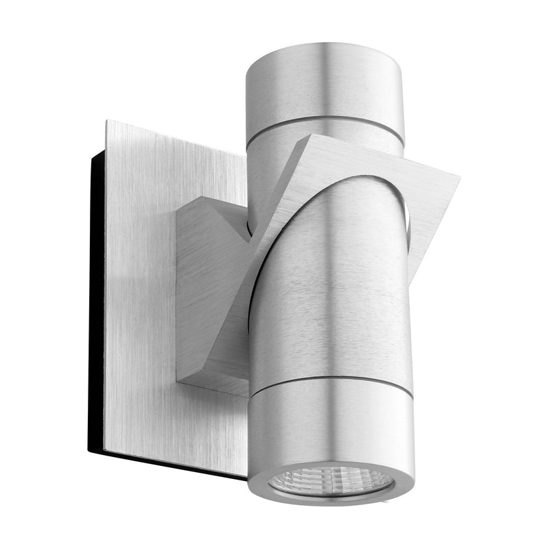 Quorum 3-746-16 LED Outdoor Lantern, Brushed Aluminum
