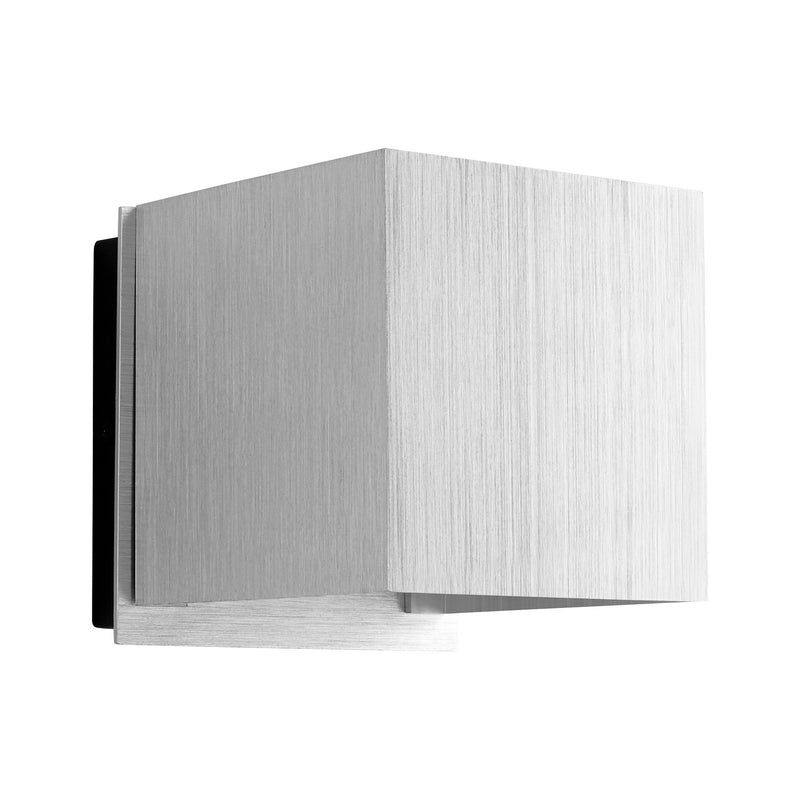 Quorum 3-735-16 LED Outdoor Lantern, Brushed Aluminum