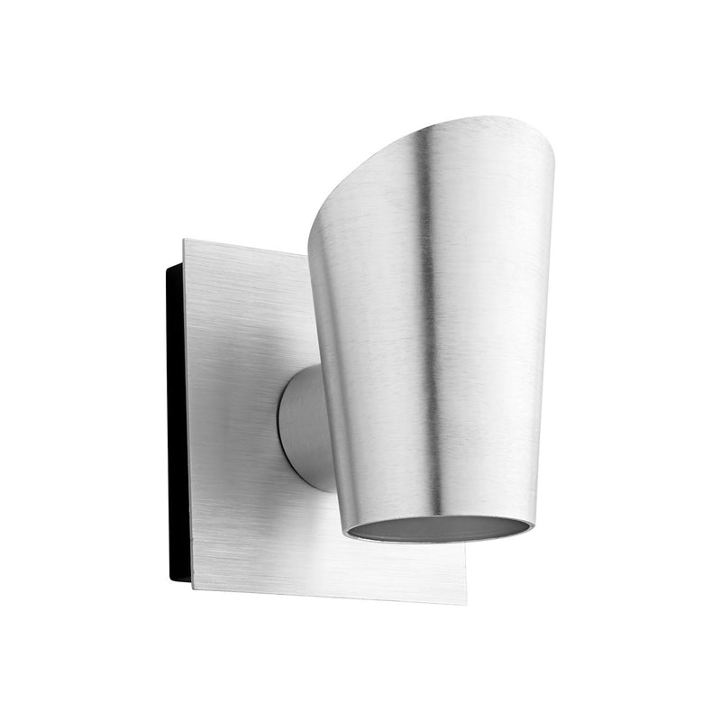 Quorum 3-732-16 LED Outdoor Lantern, Brushed Aluminum