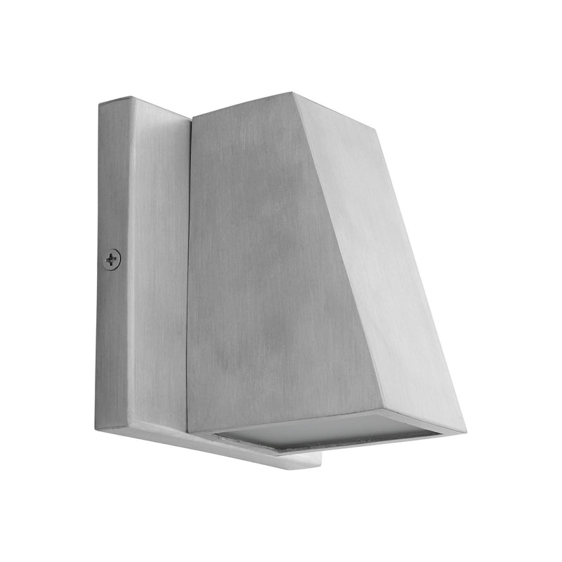 Quorum 3-708-16 LED Outdoor Lantern, Brushed Aluminum