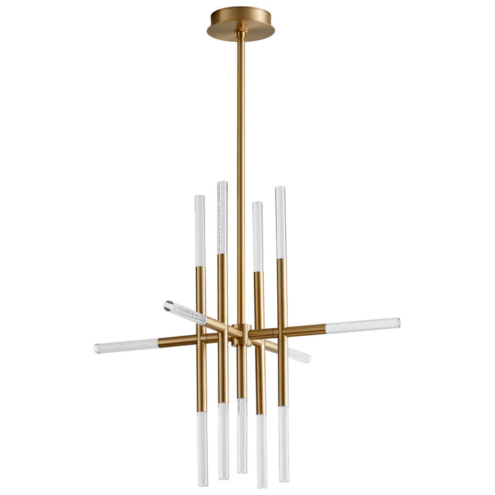 Oxygen 3-697-40 LED Ceiling Mount, Aged Brass