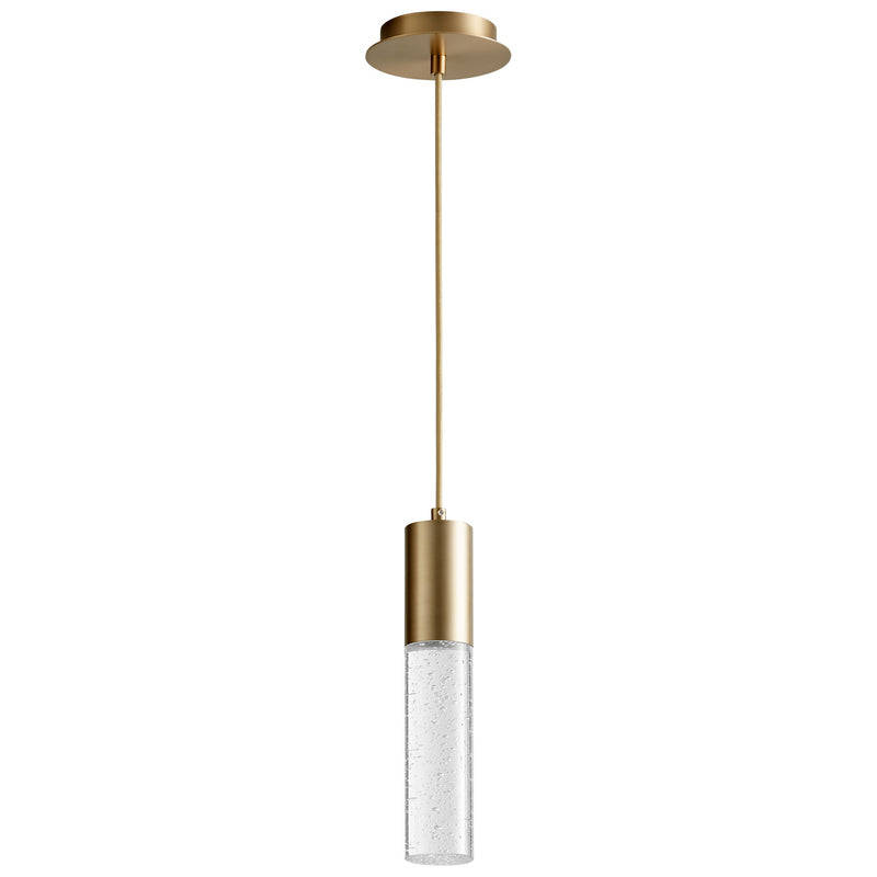 Quorum 3-69-40 LED Pendant, Aged Brass Aged Brass