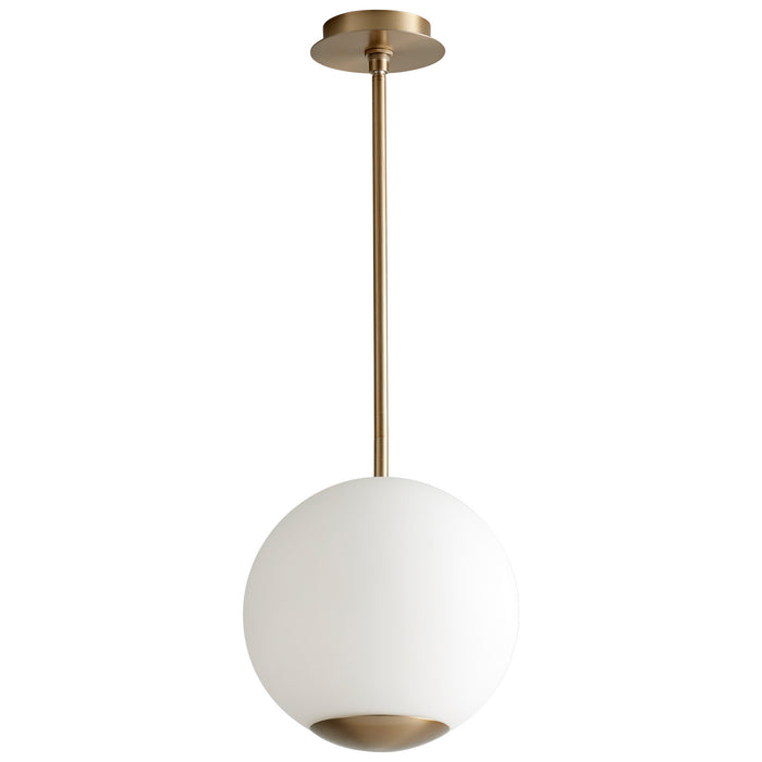 Oxygen 3-691-40 LED Pendant, Aged Brass