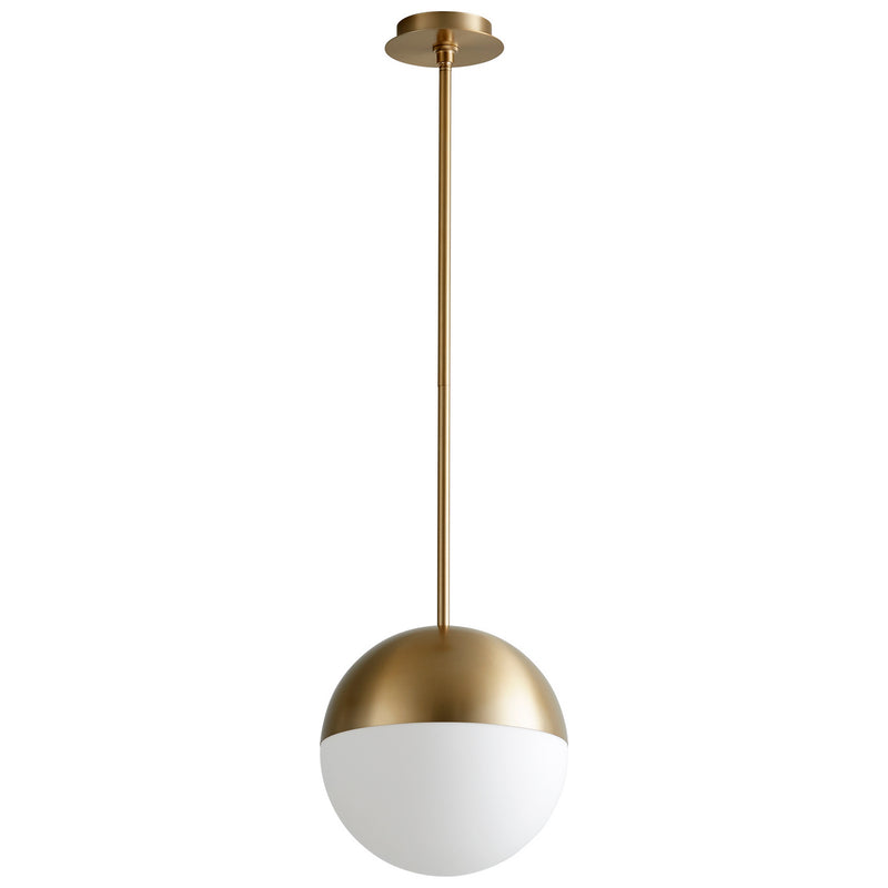 Quorum 3-6903-40 LED Pendant, Aged Brass
