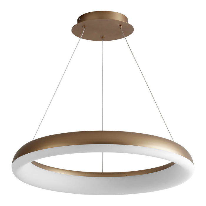 Oxygen 3-63-40 LED Pendant, Aged Brass