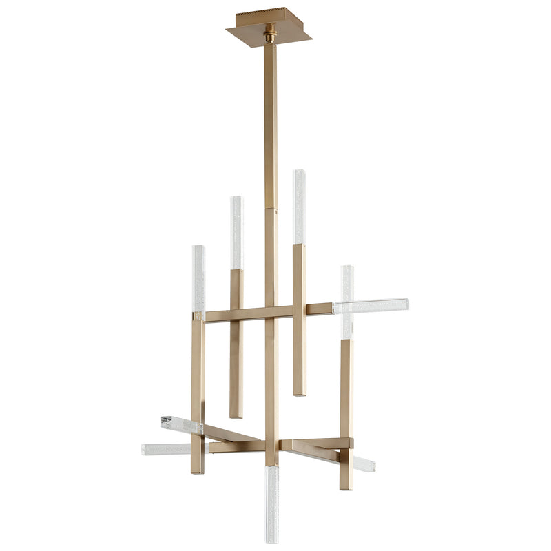 Quorum 3-636-40 LED Ceiling Mount, Aged Brass
