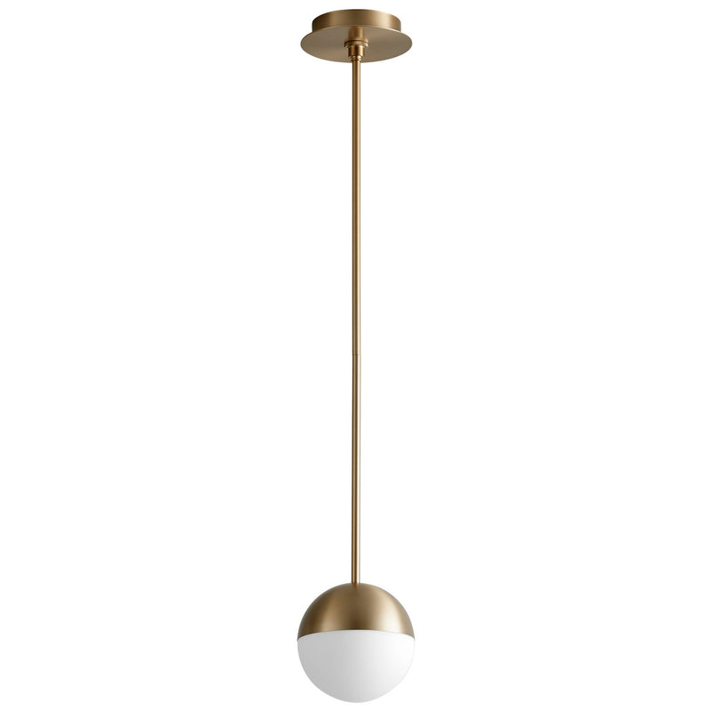 Quorum 3-6900-40 LED Pendant, Aged Brass