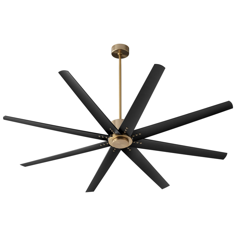 Quorum 3-108-40 72"Ceiling Fan, Aged Brass