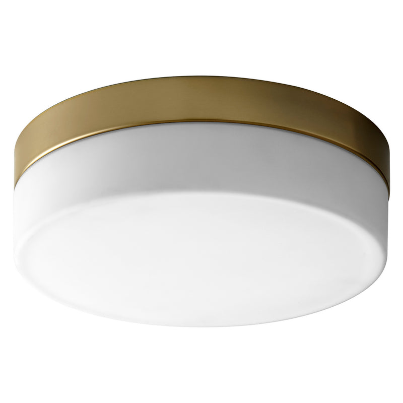 Quorum 32-631-40 LED Ceiling Mount, Aged Brass