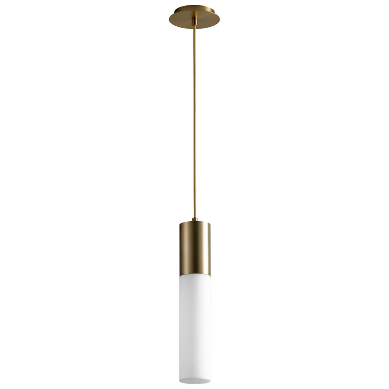 Quorum 3-653-140 LED Pendant, Aged Brass