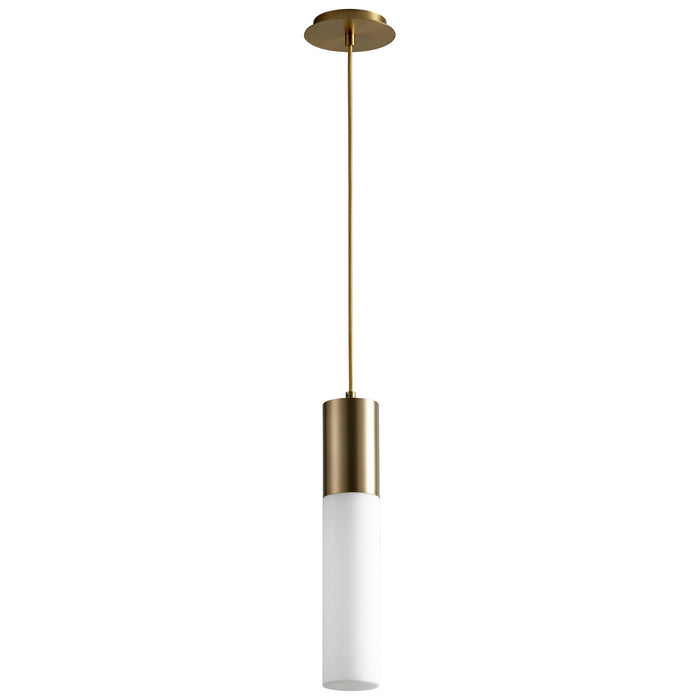 Oxygen 3-653-140 LED Pendant, Aged Brass