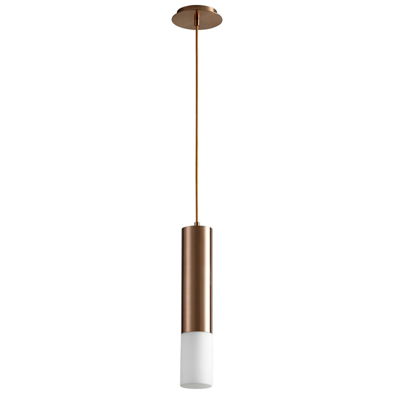 Quorum 3-654-125 LED Pendant, Satin Copper