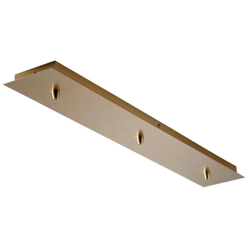 Quorum 3-8-7340 Canopy, Aged Brass