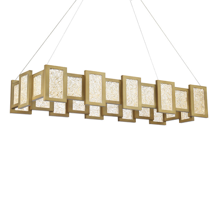 Modern Forms PD-66048-AB LED Linear Pendant, Aged Brass