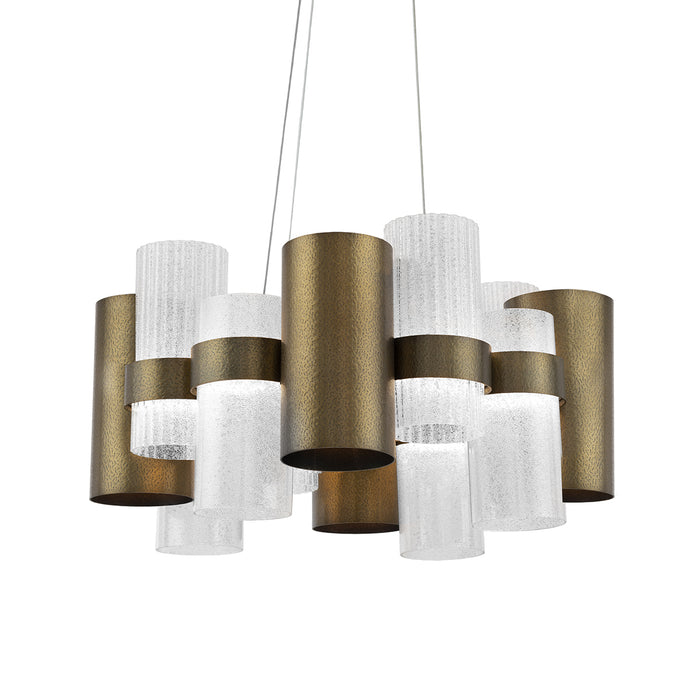 Modern Forms PD-71035-AB LED Chandelier, Aged Brass