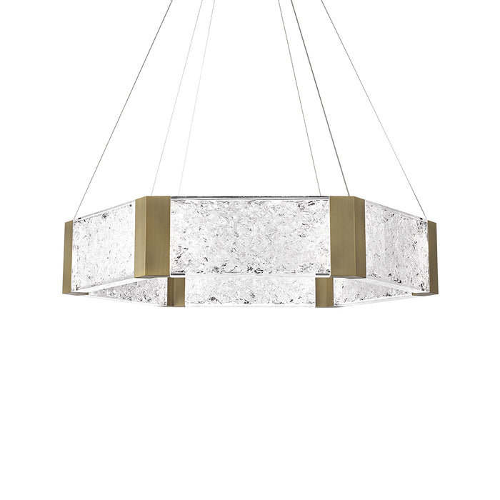 Modern Forms PD-76034-AB LED Chandelier, Aged Brass