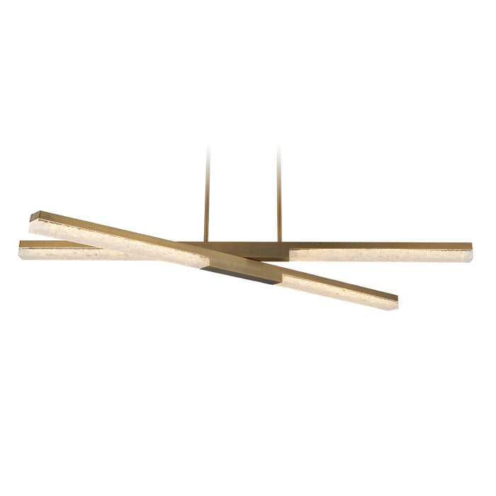 Modern Forms PD-81004-AB LED Linear Pendant, Aged Brass