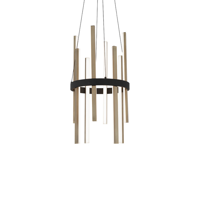 Modern Forms PD-87914-BK/AB LED Pendant, Black & Aged Brass