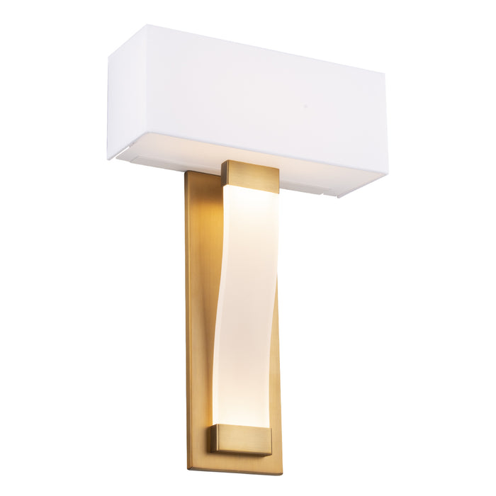 Modern Forms WS-70018-AB LED Wall Sconce, Aged Brass