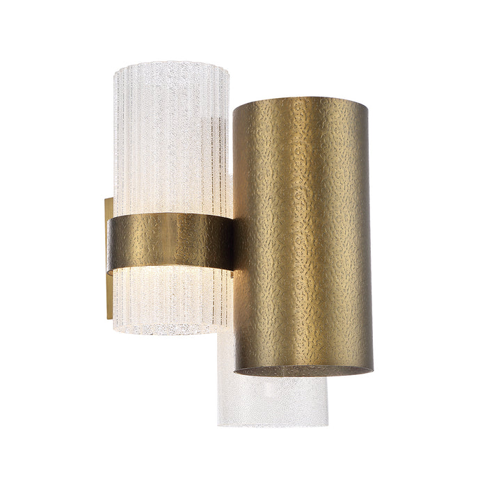 Modern Forms WS-71014-AB LED Wall Sconce, Aged Brass