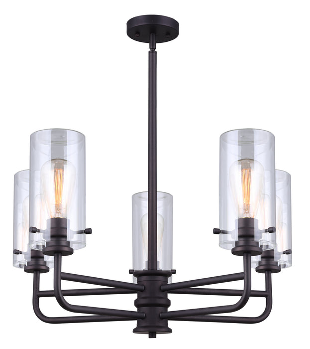 Canarm ICH679A05ORB Five Light Chandelier, Oil Rubbed Bronze